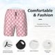 thumbnail image 3 of Balery Irregular Plaid Bañador para hombre, shorts de playa de secado rápido con entrepierna y forro de compresión-XX-Large, 3 of 6
