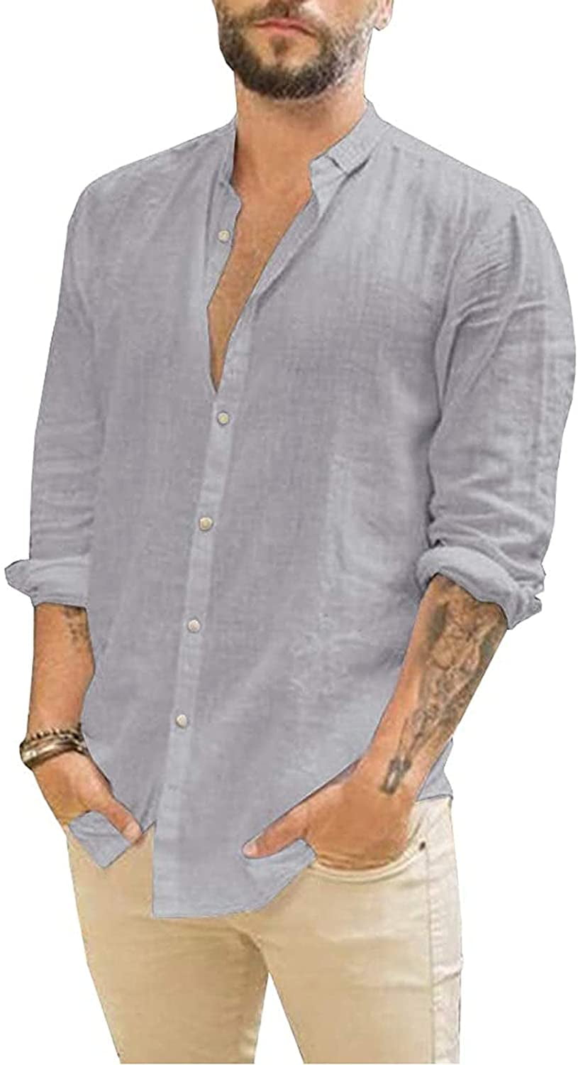 mens casual button down shirts