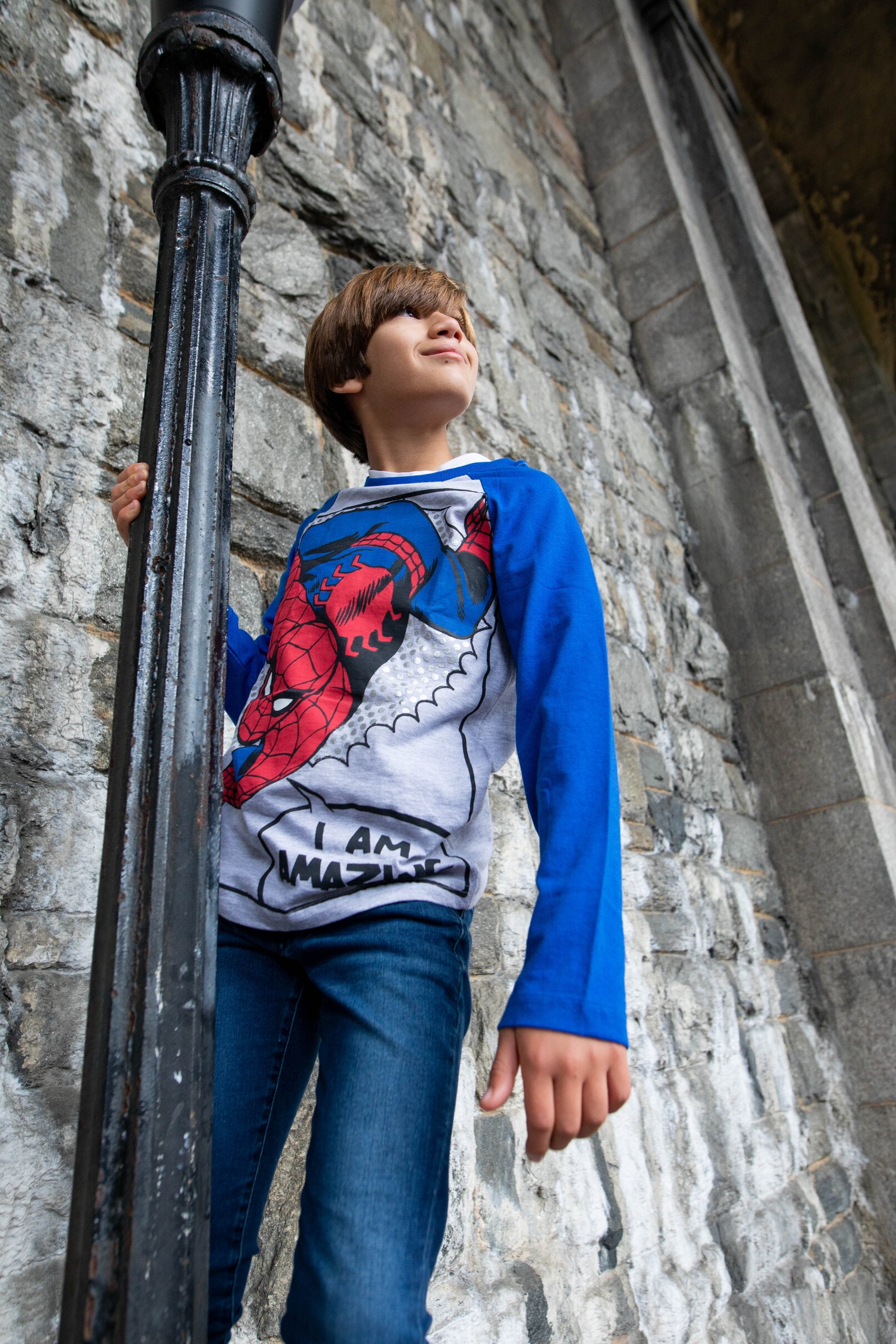 Marvel Avengers Spider-Man Iron Man Captain America Toddler Boys 4 Pack Long Sleeve T-Shirts Toddler to Big Kid