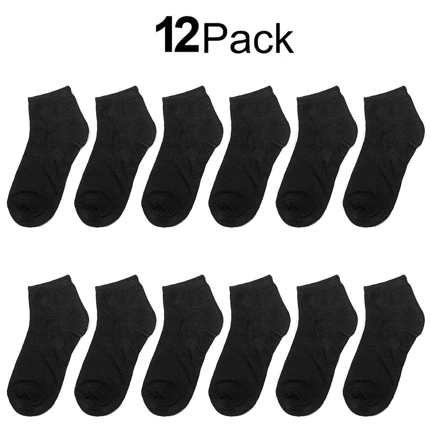 Falari 12 Pairs Boy Toddler Kids Cotton Socks