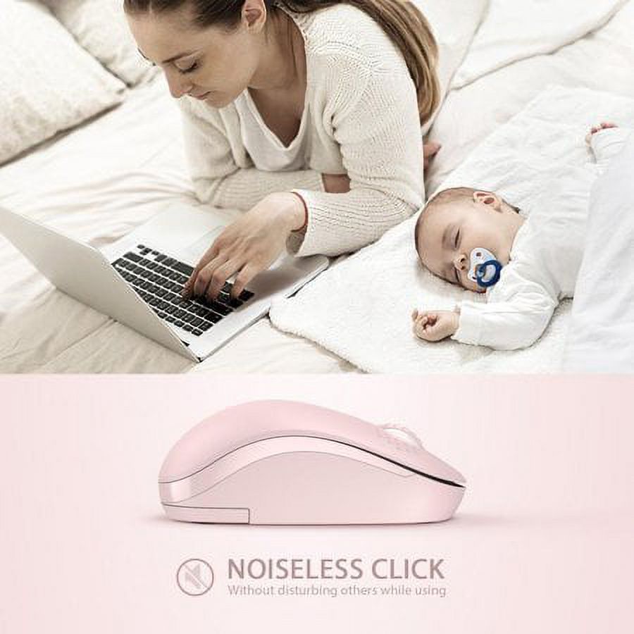 Wireless Portable Mobile Mouse,2.4Ghz Wireless Optical Mouse Silent-Click Mice For Laptop, Computer, PC, Mac - image 2 of 2