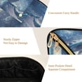 thumbnail image 5 of FORMRS Makeup Bag Travel Cosmetic Organizer for Women Fold Flat Zipper Pouch with Handle, Night Floating Whale, 5 of 8
