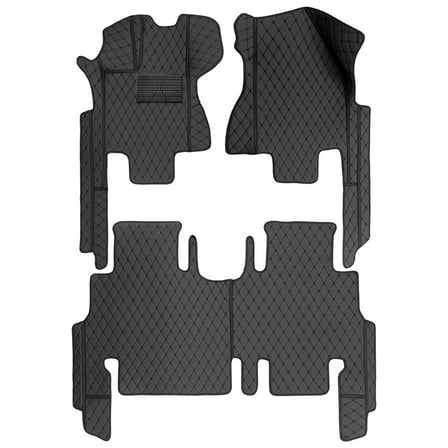 Leadwolf Car Floor Mats Fits For Lincoln MKX 2007-2014 Automotive Floor Mats And All Weather Protection Floor Liners Black