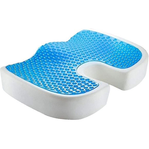 Orthopedic Seat Cushion With Gel Memory Foam Chair Cushion For Coccyx Relief