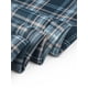 thumbnail image 5 of Pantalones de trabajo de cuadros recortados para mujer INSPIRE CHIC, con botones, estilo casual, talla XL, azul marino, 5 of 6