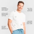 thumbnail image 3 of Lands' End Essentials Men's Crew Neck T-Shirt 3 Pack - Premium Cotton Tee, Casual Regular Fit, 3 of 6
