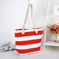 thumbnail image 4 of CHUMUD Women's Striped Canvas Beach Bag - Thick Rope Handles, Large Tote for Pool, Shopping & Vacation, 4 of 5