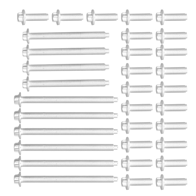 11130392549, Juego De Pernos De Cárter De Aceite De Motor Antidesgaste De 33 Piezas A Prueba De Herrumbre Reemplazo De Aluminio Para 128i 135i 325i 328i Para Reparación