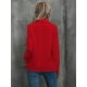 thumbnail image 2 of Blusa de gasa de manga larga con botones y volantes de loto para mujer Rojo - G Rojo - G Xishao ropa, 2 of 2