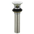 thumbnail image 1 of Kingston Brass KB6001 Complement Push-Up Drain with Overflow, Polished Chrome, 1 of 2