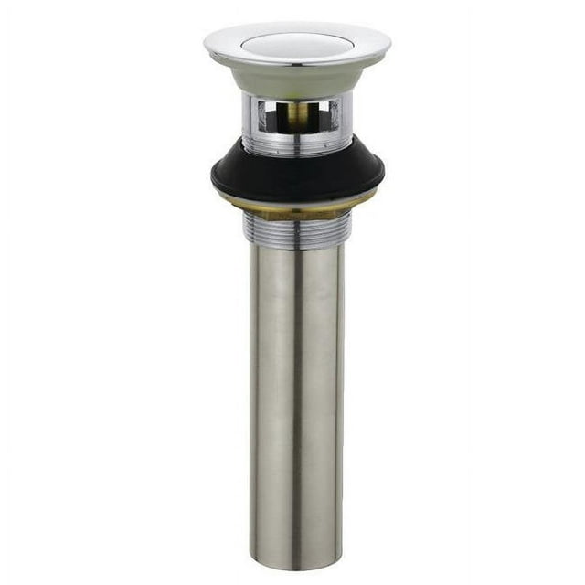 Kingston Brass KB6001 Complement Drain Push-Up avec Débordement, Chrome Poli