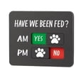 thumbnail image 3 of 2pcs Dog Feeding Reminder Sign with Magnet, Pet Feeding Tracker with Have We Been Fed, Acrylic Slider Sign for Fridge, AM PM Feed Chart Sign with Yes No Option, 3 of 5