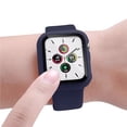 thumbnail image 3 of Correa para Apple Watch compatible con 38mm / 40mm de Silicón + Case Protector de pantalla con Cristal Templado. Mamá Pulpo  Silicón con case, 3 of 6