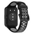 thumbnail image 3 of Bandas de repuesto compatibles con HUAWEI Watch FIT2, pulseras de silicona transpirables, correa de muñeca ajustable de doble Color para reloj inteligente, 3 of 7
