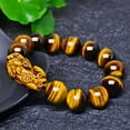 thumbnail image 4 of Tiger Eye Pixiu Bracelet Wealth Feng Shui Crystal Beads Lucky Charm Jewelry for Men and Women Protection and Abundance, 4 of 6