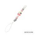thumbnail image 3 of Chain Clip Feeding Accessories Handmade for Newborn Pink, 3 of 4