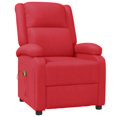 thumbnail image 3 of vidaXL Massage Chair Red Faux Leather, Metal, Plywood, Foam, 3 of 10