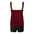thumbnail image 5 of Sakmal Women Bathing Suits Tankini Red 2 Piece Tummy Control Swimsuit Women, 5 of 5