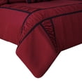 thumbnail image 2 of 7-Piece Red and Navy Ruffled Comforter Set with Shams, Pillows & Bed Skirt，Queen, 2 of 4