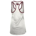 thumbnail image 3 of Women's Pressbox White/Garnet South Carolina Gamecocks Tracy Racerback Burnout Tank Top, 3 of 3