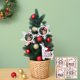 thumbnail image 5 of Adornos navideños, adornos navideños, colgante de madera, decoración para árbol de Navidad con cuerda de yute, adornos colgantes navideños, adornos para árbol de Navidad, colgante navideño de madera d, 5 of 6