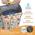 thumbnail image 2 of Travel Cooler Bag - Pioneer Flower Floral Print Pattern Camping Beer Cooler Backpack with Bottle Opener- Waterproof Insulated Picnic Backpacks - Cooler Bag for Beach, 2 of 6