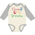 thumbnail image 3 of Inktastic I Love My Grandma Boys or Girls Long Sleeve Baby Bodysuit, 3 of 5