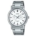 thumbnail image 1 of Casio Standard Analog Stainless Steel White Dial Quartz MTP-E335D-7EV Men's Watch, 1 of 1