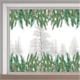 thumbnail image 2 of Winter Christmas Pine Leaves Window Clings Reusable Xmas Pine Cones Static Non Adhesive Window Sticker Double-Sided Summer Removable Decor Glass Door Covering Film for Stairway Home Office, 2 of 8