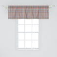 thumbnail image 2 of Ambesonne Checkered Window Valance, Fresh Summer Gingham, 54" X 18", Multicolor, 2 of 3