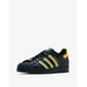 thumbnail image 4 of Size 5- Adi - das Unisex Junior Superstar Shoes, Black/Gold/Blue., 4 of 6