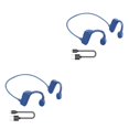 thumbnail image 4 of sweethay Auriculares compatibles con Bluetooth Carga USB Conducción ósea Banda para el cuello Auriculares Auriculares portátiles Ciclismo Type3 NO3, 4 of 6