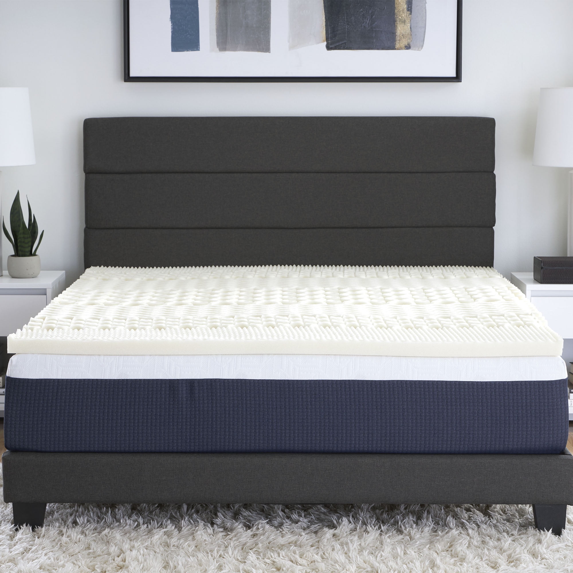 Comfort Tech 1.5” 7-Zone Mattress Topper Featuring Isotonic+ Memory Foam, King