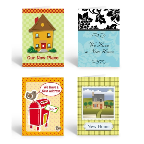 Assorted Moving - Change of Address Note Cards- 12 Boxed Note Cards and Envelope