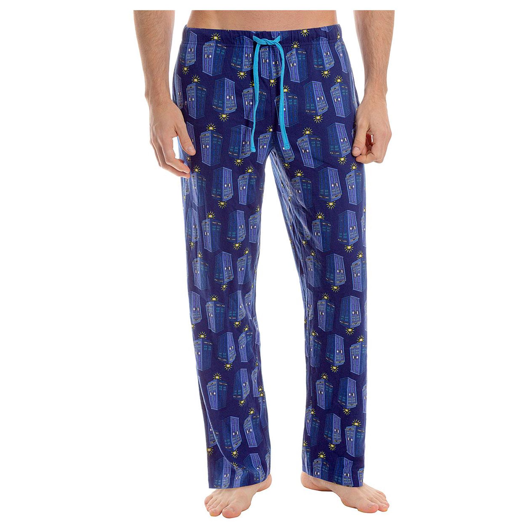 Doctor Who Tardis Blue Grid Pajama Pants Size S Walmart Canada