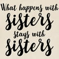 thumbnail image 2 of CafePress - What Happens With Sisters Tote Bag - Unisex Canvas Tote Bag, Beige, 1-Piece, 2 of 7