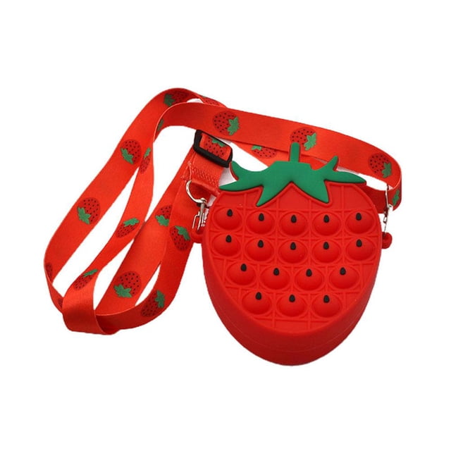 Push Bubble Coin Purse Silicona Descompresión Juguete Extrusión Bubble Messenger Bag Para Adultos Y Niños Cateissary AP007154-06