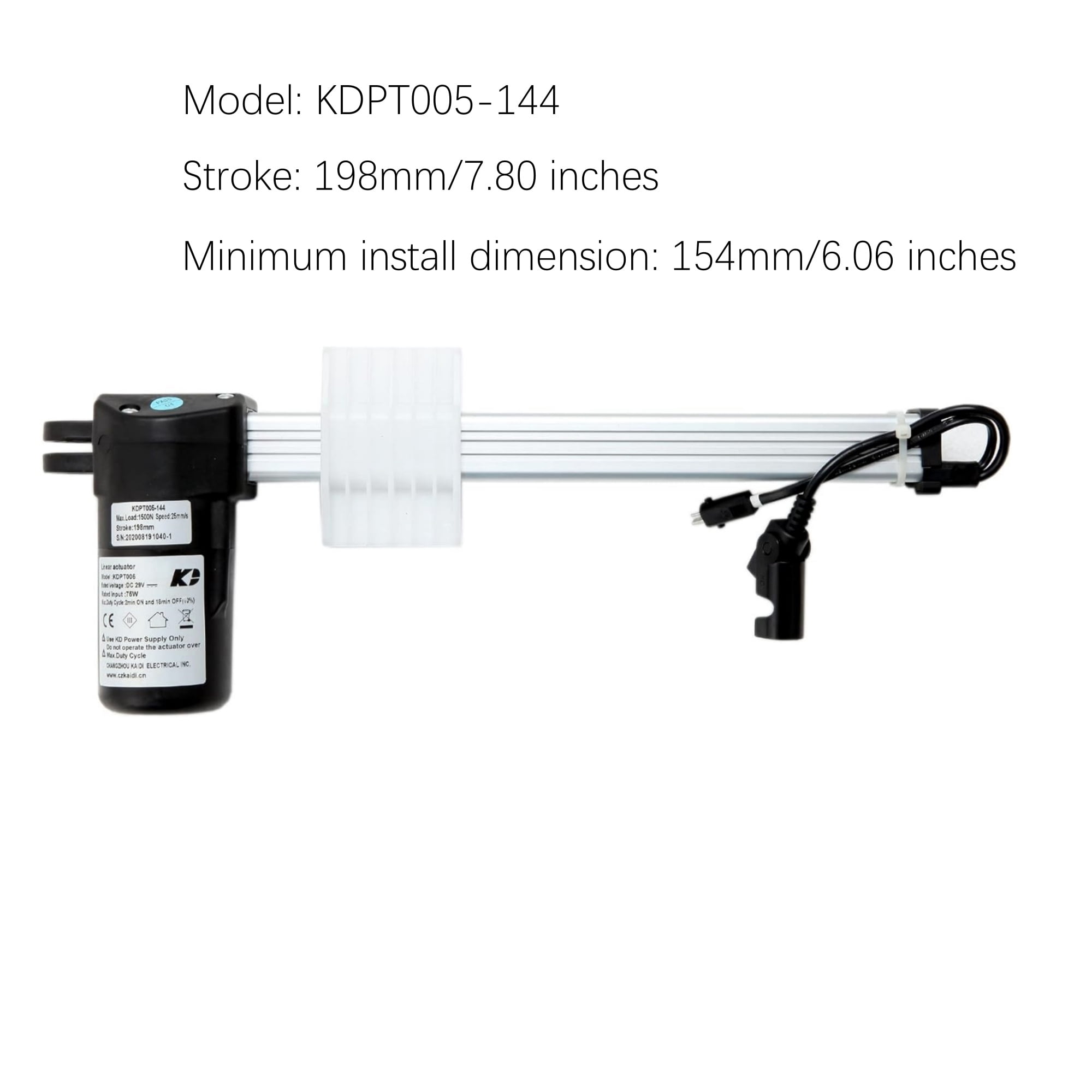 Power Recliner Electric Sofa Lift Chairs Kaidi Linear Actuator Model KDPT005-144 Motor Replacement Kit