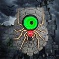 thumbnail image 2 of Halloween Door Decoration Hanging Animated Spider Doorbell Light Up Eyeball, 2 of 5