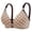 Coffee, variant on Bras for Women with Floral Polka Dot Print, Comfortable Womens Bras with Adjustable Straps and Triangle Cups, Sexy Daily Lingerie, Stylish Support Sweet Soft Bra