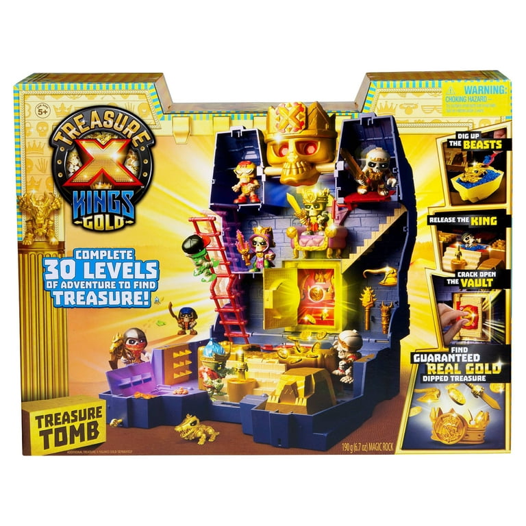 Treasure-X King's Gold, Treasure Tomb 34-Piece Playset, Dig and Discover  Figures