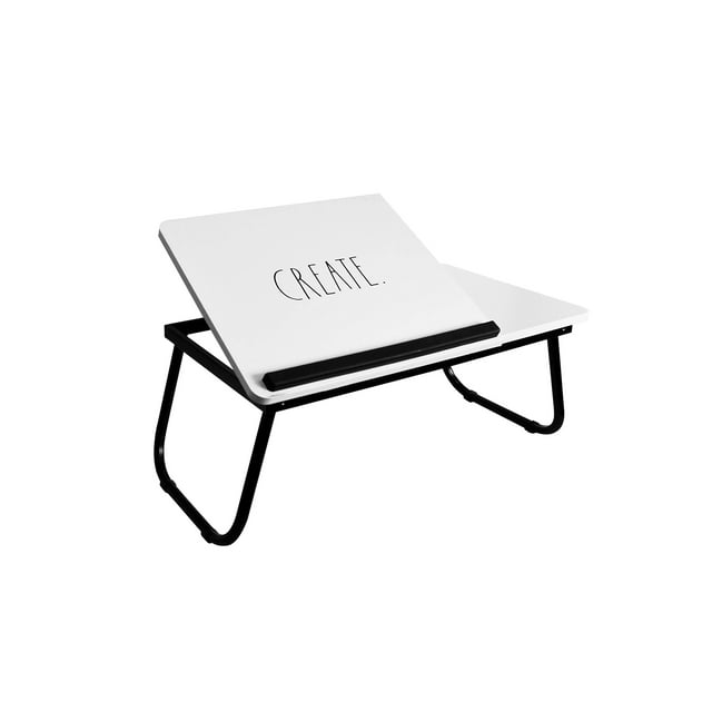 Rae Dunn Bureau Pliant pour Ordinateur Portable - Table de Travail en Bois avec Support pour Canapé, Lit et Sofa pour Ordinateur - Pieds Pliants, Inclinaison Réglable - à Utiliser comme Plateau de Lecture et de Déjeuner
