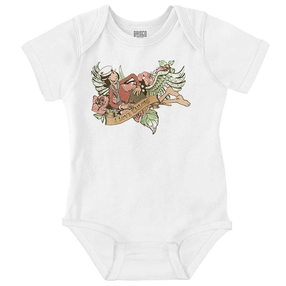 Olive Oyl I Love Sailors Tattoo Romper Boys or Girls Infant Baby Brisco Brands NB