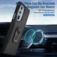 thumbnail image 4 of for Motorola Edge Plus 2022 Case Moto Edge 30 Pro Case with Kickstand  Magnetic Ring Protective Military Grade Shockproof Case for Edge Plus 2022 Edge 30 Pro Case Phone Case (Black), 4 of 17