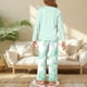 thumbnail image 4 of Conjuntos de blusas y camisas de cuello redondo y manga larga con estampado para niños, top de manga larga con cuello redondo, pantalones con cintura elástica, conjunto de traje de casa para niños de, 4 of 7