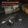 thumbnail image 5 of KBEAR NZ02 Dual Magnetic Circuit DD HIFI Gaming Earbuds Stereo HiFi in Ear Monitor Headphone Musician Headset Earphone with Undetachable Cable 3.5MM Plug Competiable for Most Devices, 5 of 11