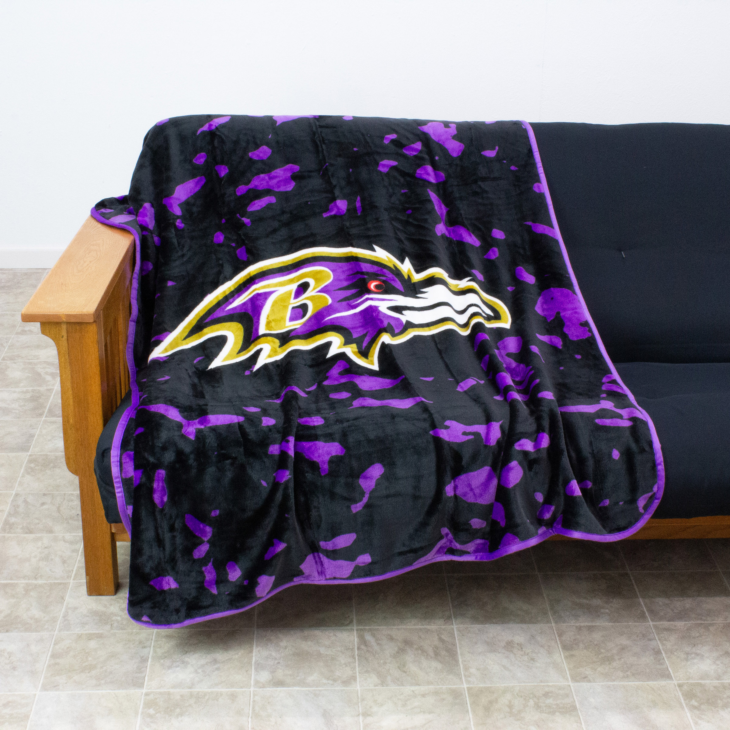 Baltimore Ravens 50" x 60" Teen Adult Unisex Comfy Throw Blanket - image 4 of 5