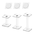thumbnail image 2 of Luzkey 3Pcs Acrylic Combat Risers Display Stands,Flying Miniatures Shelf Organizer Holder Flights Rack for Tabletop Figures Toy Home Clear, 2 of 8