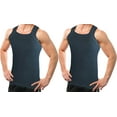 thumbnail image 2 of Different Touch 2 Pack Contrast Color G-Unit Tank Tops Muscle Rib Men Adult, 2 of 4