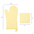 thumbnail image 7 of REGALWOVEN Oven Mitts and Pot Holders Sets of 4, Heat Resistant and Non-Slip Yellow 13x7.5inch, 7 of 7